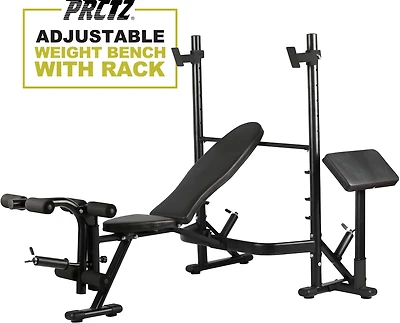 PRCTZ Adjustable Weight Bench and Squat Rack