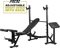 PRCTZ Adjustable Weight Bench and Squat Rack