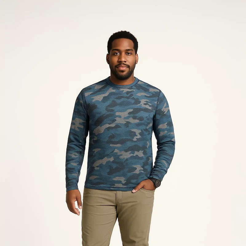 Magellan Outdoors Men's Base Camp Thermal Long Sleeve Crew Shirt