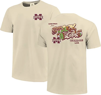Image One Men's Mississippi State Postcard DS T-shirt