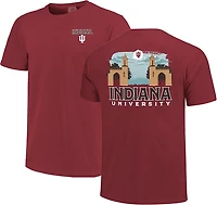Image One Men's Indiana Skyline Campus Gates DS T-shirt