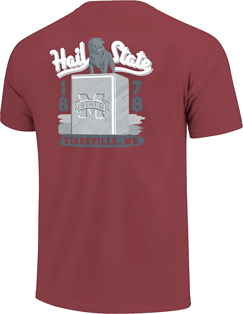 Image One Men's Mississippi State Statue Script Built DS T-shirt