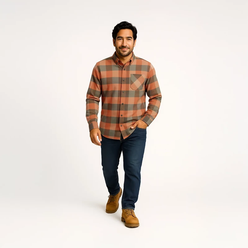 Magellan Outdoors Canyon Creek Long Sleeve Flannel Shirt