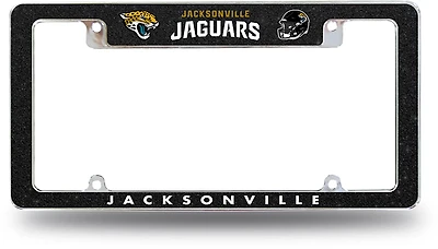 Tag Express Jacksonville Jaguars Bling Team All Over Glitter License Plate Frame
