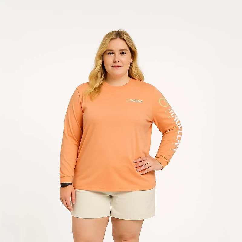 Magellan Outdoors Women's Grotto Falls Plus Long Sleeve T-shirt