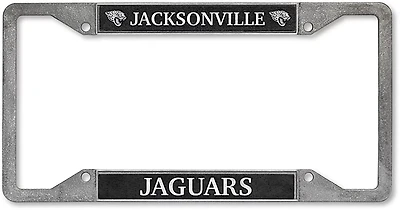 Tag Express Jacksonville Jaguars Pewter Team License Plate Frame
