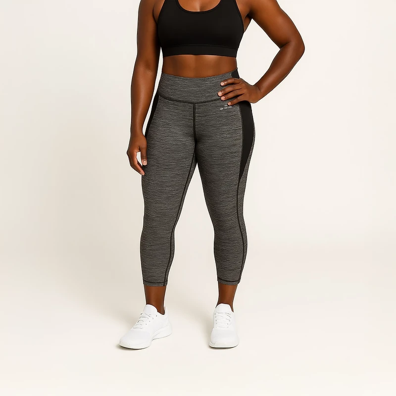 BCG Women's HiRise Melange Crop Leggings