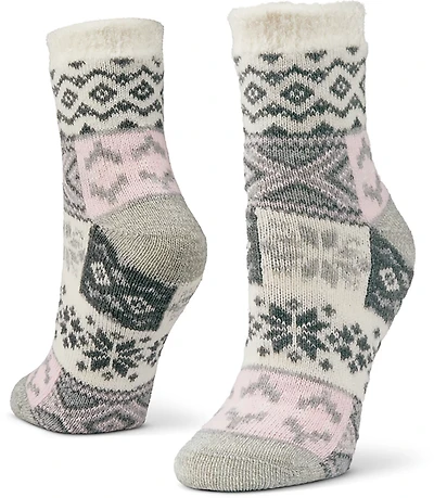 Magellan Women's Crew Nordic Patchwork Socks
