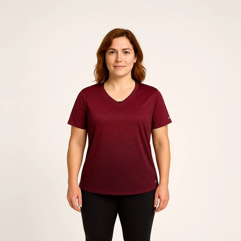 BCG Women's Ombre V-Neck Plus Training T-shirt