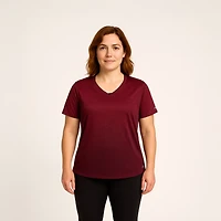 BCG Women's Ombre V-Neck Plus Training T-shirt