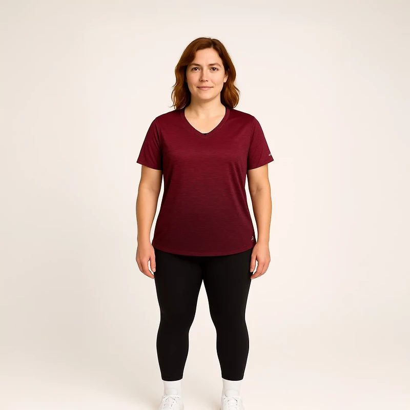 BCG Women's Ombre V-Neck Plus Training T-shirt