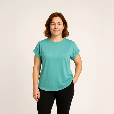 BCG Women's Burnout Hi-Lo T-shirt