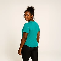 BCG Women's Plus Turbo Melange Short Sleeve T-shirt