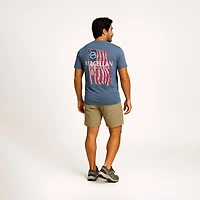 Magellan Outdoors Men's Fishing Rod Flag T-shirt