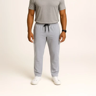 BCG Men's Double Knit Open Leg Cargo Pants