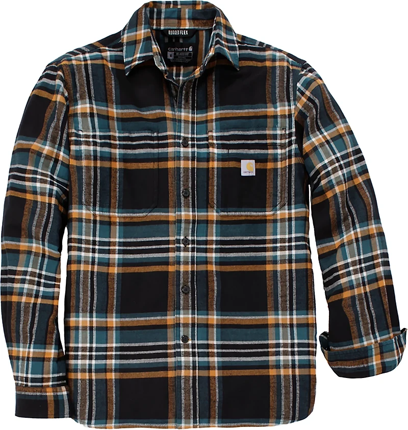 Carhartt Men's Rugged Flex™ Relaxed Fit Midweight Flannel Long-Sleeve Plaid Shirt
