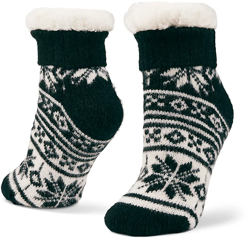 Magellan Outdoors Women's Mink Snowflake Lodge Socks
