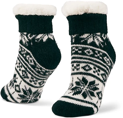 Magellan Outdoors Women's Mink Snowflake Lodge Socks