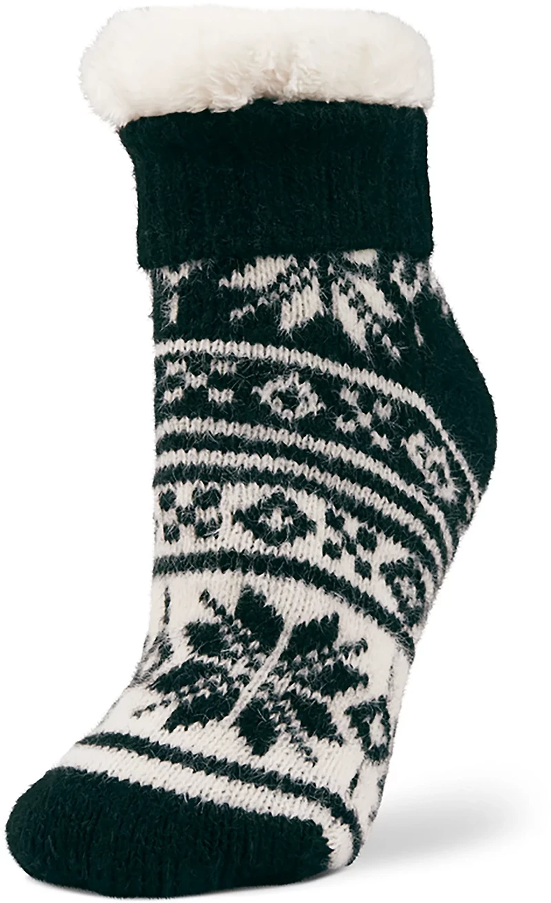 Magellan Outdoors Women's Mink Snowflake Lodge Socks