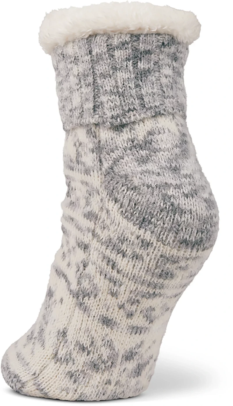 Magellan Outdoors Women's Mink Snowflake Lodge Socks