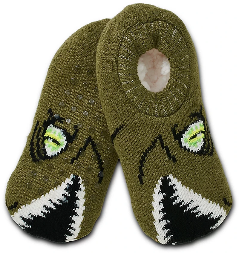Magellan Outdoors Boys' Sweatercuff Dino Lodge Slippers