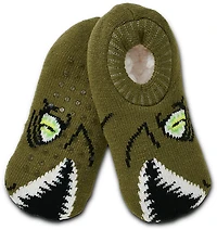 Magellan Outdoors Boys' Sweatercuff Dino Lodge Slippers