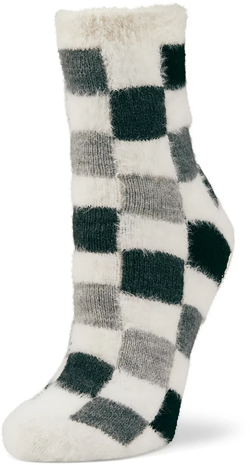 Magellan Outdoors Women's Checkered Lodge Crew Socks