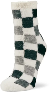 Magellan Outdoors Women's Checkered Lodge Crew Socks