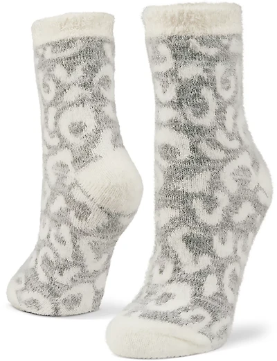 Magellan Outdoors Women's Leopard Lodge Crew Socks