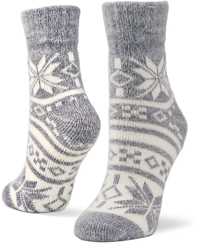 Magellan Outdoors Women's Snowflake Lodge Crew Socks