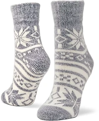 Magellan Outdoors Women's Snowflake Lodge Crew Socks