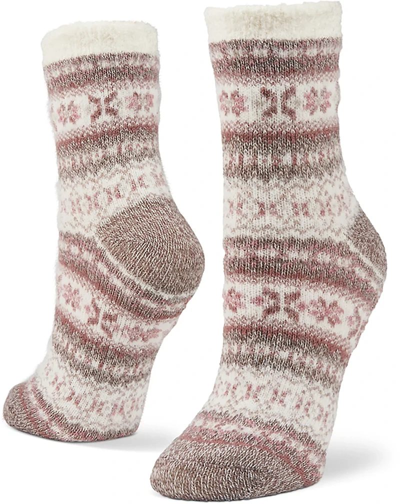 Magellan Outdoors Women's Fair Isle Lodge Crew Socks