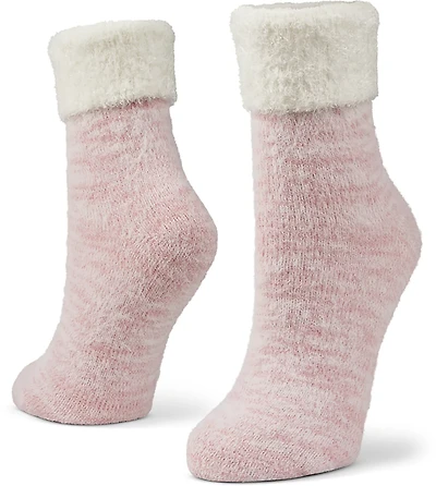 Magellan Outdoors Women's Foldover Heather Lodge Crew Socks