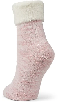 Magellan Outdoors Women's Foldover Heather Lodge Crew Socks