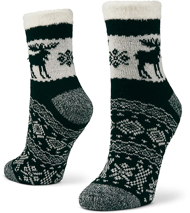 Magellan Outdoors Women's Snowy Moose Lodge Crew Socks