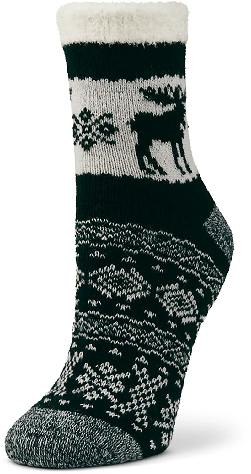 Magellan Outdoors Women's Snowy Moose Lodge Crew Socks