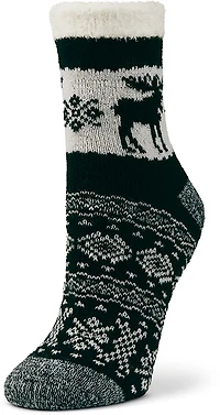 Magellan Outdoors Women's Snowy Moose Lodge Crew Socks