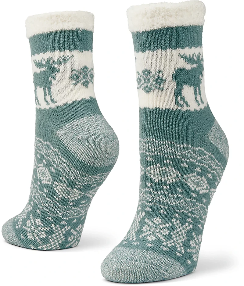 Magellan Outdoors Women's Snowy Moose Lodge Crew Socks