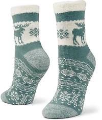 Magellan Outdoors Women's Snowy Moose Lodge Crew Socks
