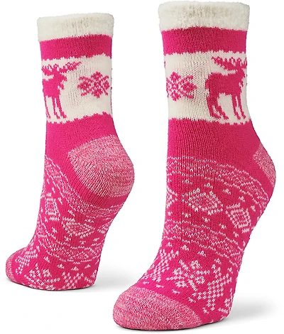 Magellan Outdoors Women's Snowy Moose Lodge Crew Socks
