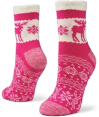 Magellan Outdoors Women's Snowy Moose Lodge Crew Socks