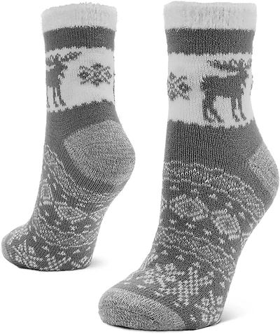 Magellan Outdoors Women's Snowy Moose Lodge Crew Socks