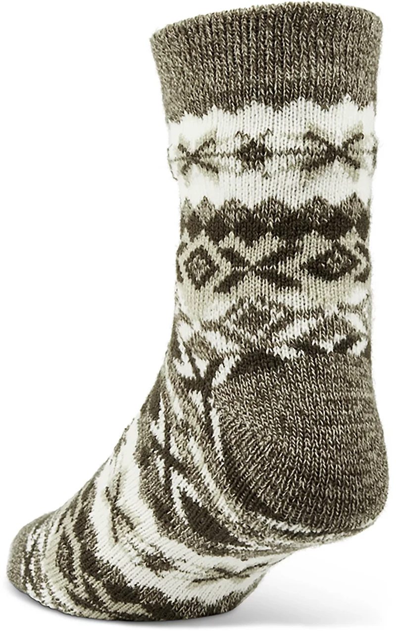 Magellan Outdoors Men's Fair Isle Lodge Crew Socks