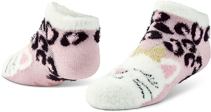 Magellan Outdoors Girls' Cheetah Kitty Lodge Low-Cut Socks