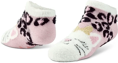 Magellan Outdoors Girls' Cheetah Kitty Lodge Low-Cut Socks