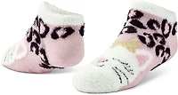 Magellan Outdoors Girls' Cheetah Kitty Lodge Low-Cut Socks