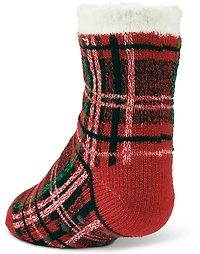 Magellan Outdoors Youth Plaid Lodge Crew Socks