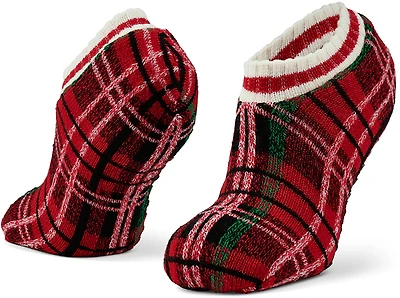 Magellan Outdoors Women's Sweatercuff Plaid Lodge Slippers