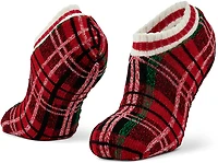 Magellan Outdoors Women's Sweatercuff Plaid Lodge Slippers
