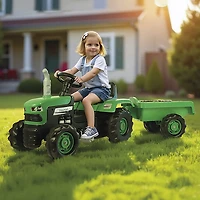 Dolu Pedal Operated Tractor with Trailer